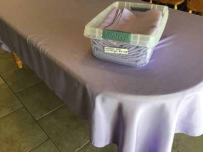 rectangle tablecloths (lavender lilac) - 60 x 102