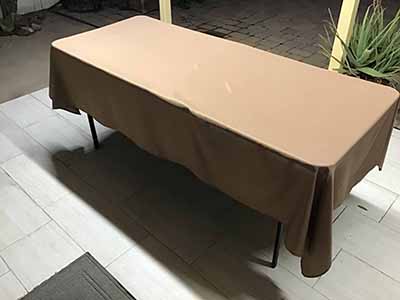 rectangle tablecloths (taupe) - 60 x 102