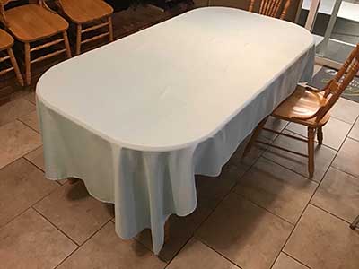 rectangle tablecloths (light blue) - 60 x 102