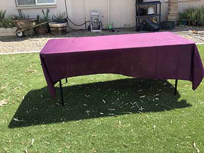 rectangle tablecloths (eggplant) - 60 x 102