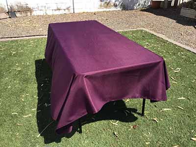 rectangle tablecloths (eggplant) - 60 x 102