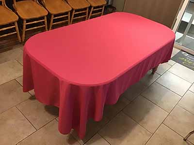 rectangle tablecloths (fuchsia) - 60 x 102