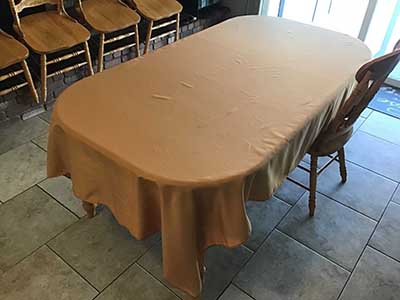 rectangle tablecloths (gold) - 60 x 102