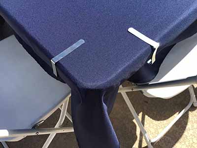 tablecloth clips - regular (for up to 1.77 thick tables)