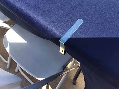 tablecloth clips - regular (for up to 1.77 thick tables)