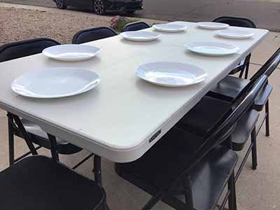 6 foot rectangle tables