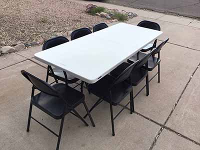6 foot rectangle tables