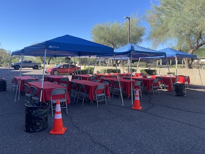 slant leg canopy tent (10 ft. x 10 ft.) - blue