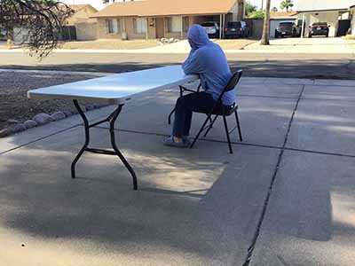 folding chairs (steel, black)