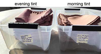 cloth dinner napkins (dusty rose/mauve, morning tint) - 17 x 17