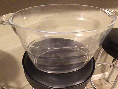 oval party tub / drink and ice bucket (transparent)