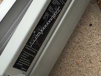 Little Giant Leveler (ladder; can reach up to 18 ft.)