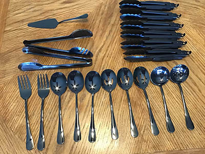 matched serving utensils set