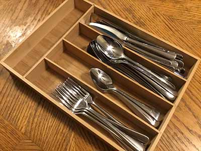 silverware organizer/holder (bamboo)