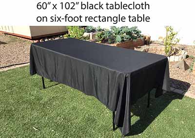 rectangle tablecloths (black) - 60 x 102