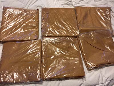 round tablecloths (gold) - 108