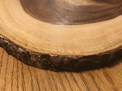 wood serving platter (14 diameter)