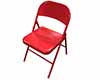 folding chairs  steel  red 