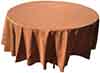round tablecloths  cinnamon brown    108 