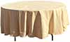 round tablecloths  champagne    108 
