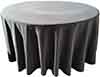 round tablecloths  black    120 