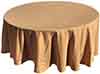 round tablecloths  gold    108 