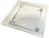 glass serving platter   glass tray