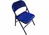 folding chairs  steel  blue 