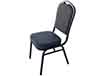 banquet chairs  premium crown back w padded seats backs  charcoal grey fabric 