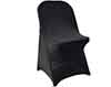 spandex stretch fitted slip on chair covers  black 