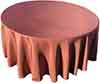 round tablecloths  terracotta   rust    108 