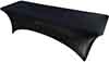stretch spandex rectangle tablecloths black 96 x30 for 8 ft table