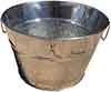 silver metal party tub