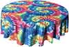 round tablecloths  tie dye    108 