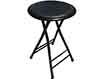 folding bar stools  black  padded    24  high
