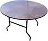 4 foot round tables  wood top 