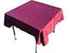 square tablecloths  burgundy    54 