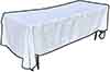 rectangle tablecloths white cotton and polyester 53 x 114