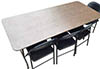 6 foot non bifold rectangle tables