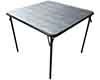 34 inch square tables  faux leather  black 