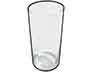 cylindical glass vase   7 25  x 3 25 