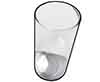 cylindrical glass vase   10  x 5 
