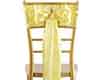 chair sash cocktail table sash satin yellow 6 x 106