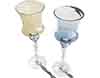 twisted stem glass vase   candle holder  16  x 5  
