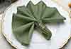  cloth dinner napkins  olive green    17  x 17 