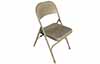 folding chairs  steel  dark tan 