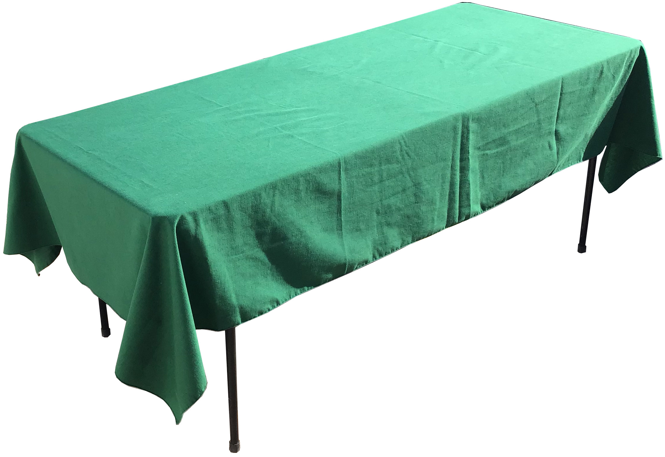 rectangle tablecloths (green, cotton) - 56 x 101