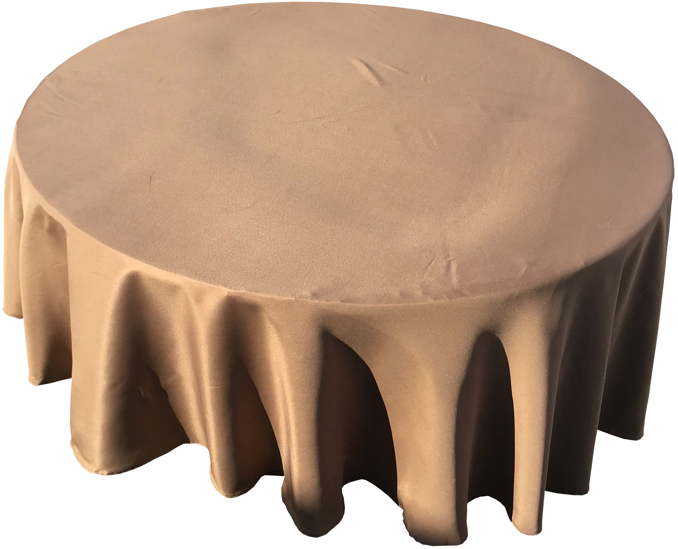 round tablecloths (taupe) - 108