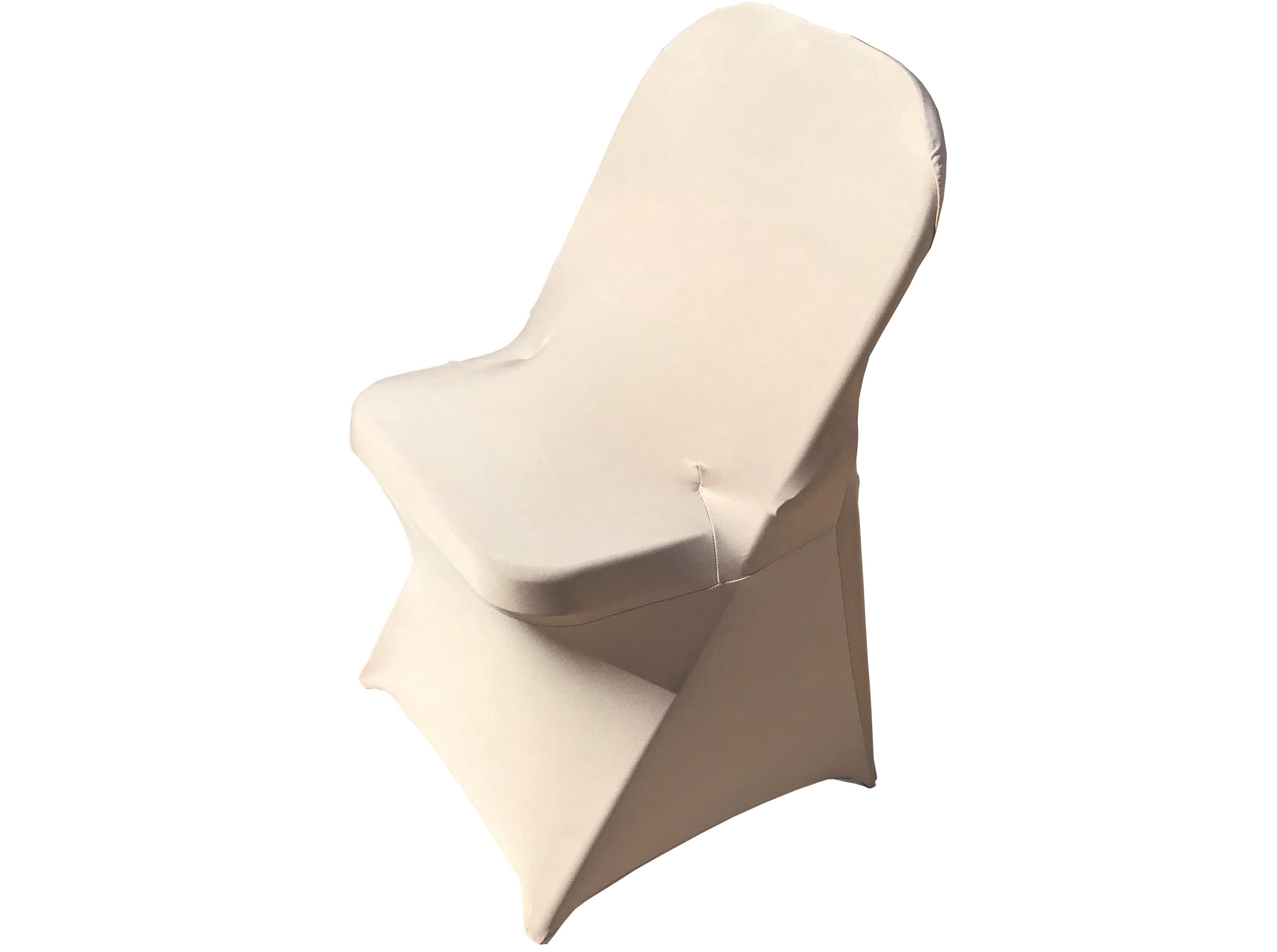 spandex stretch-fitted slip-on chair covers (nude)