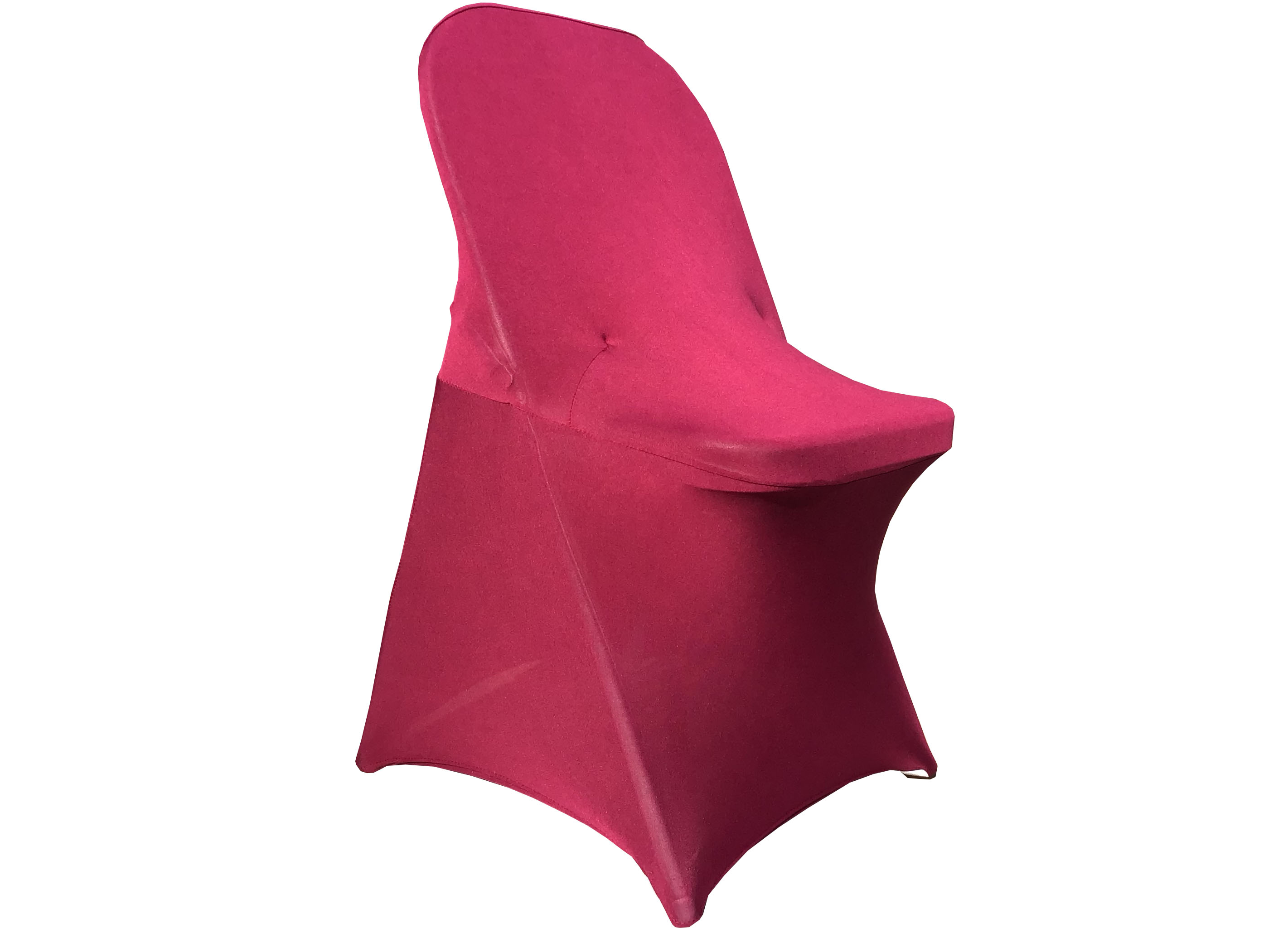 spandex stretch-fitted slip-on chair covers (burgundy)